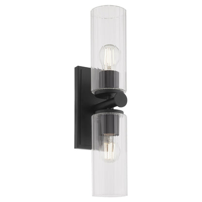 Quorum  Juniper 2 Light Vanity Wall Mount - Matte Black 540-2-59