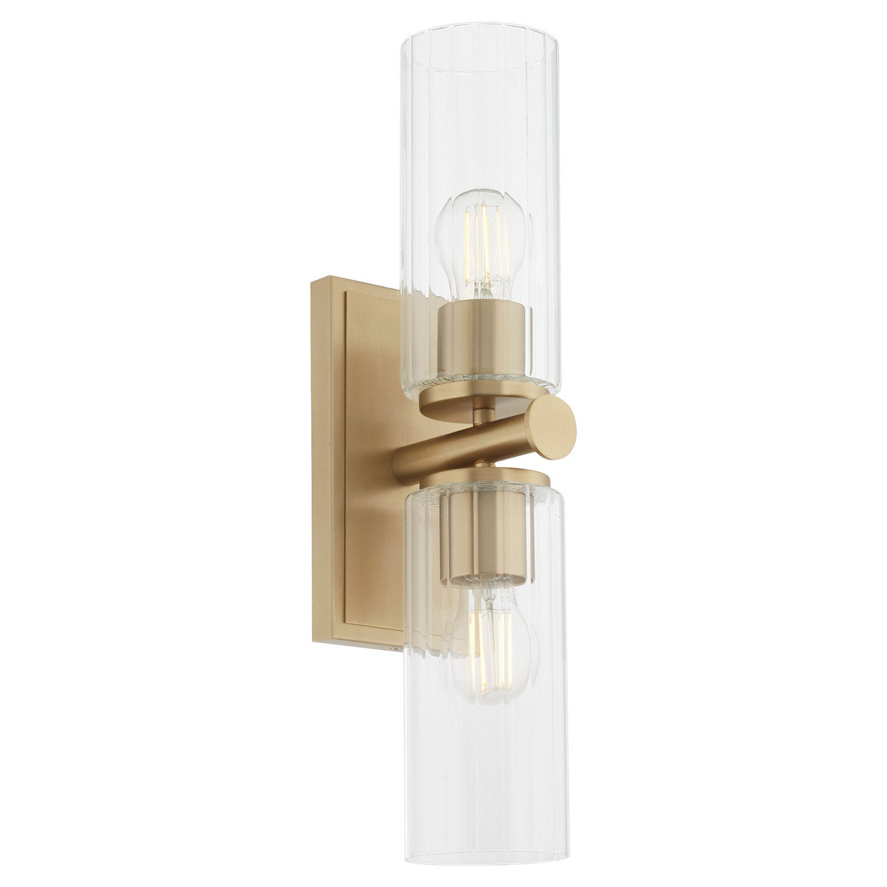 Quorum  Juniper 2 Light Vanity Wall Mount - Aged Brass 540-2-80