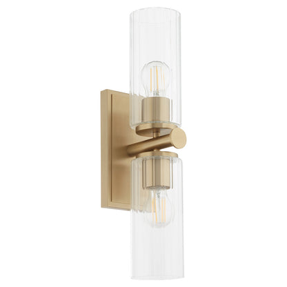 Quorum  Juniper 2 Light Vanity Wall Mount - Aged Brass 540-2-80