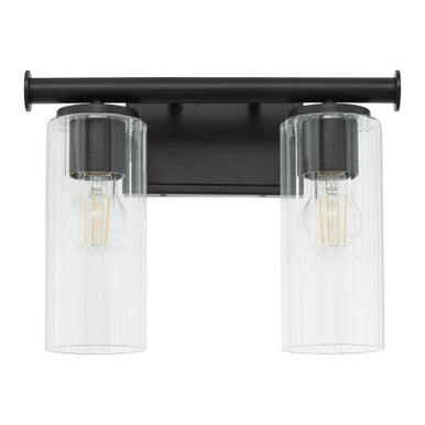 Quorum  Juniper 2 Light Vanity Wall Mount - Matte Black 541-2-59