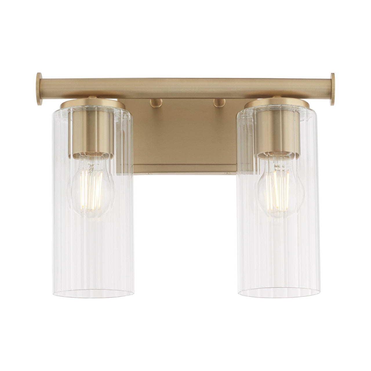 Quorum  Juniper 2 Light Vanity Wall Mount - Aged Brass 541-2-80