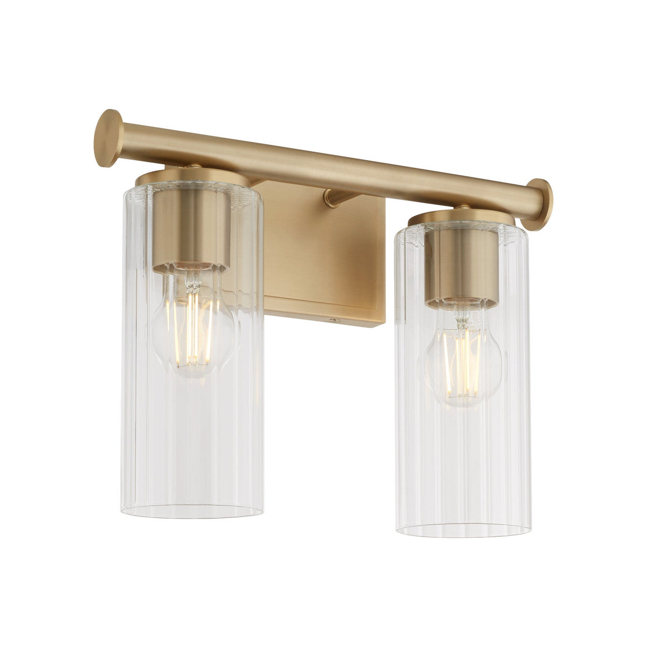 Quorum  Juniper 2 Light Vanity Wall Mount - Aged Brass 541-2-80