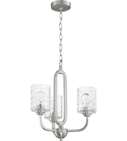 Craftmade 3 Light Chandelier in Brushed Polished Nickel 54223-BNK