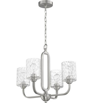 Craftmade 4 Light Chandelier in Brushed Polished Nickel 54224-BNK