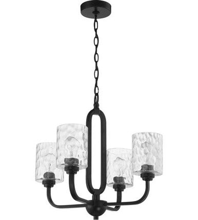 Craftmade 4 Light Chandelier in Flat Black 54224-FB