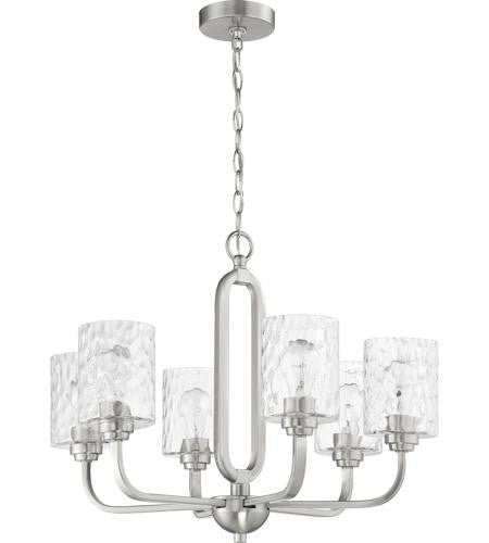 Craftmade 6 Light Chandelier in Brushed Polished Nickel 54226-BNK