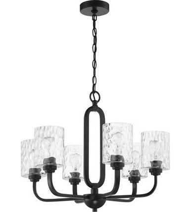 Craftmade 6 Light Chandelier in Flat Black 54226-FB