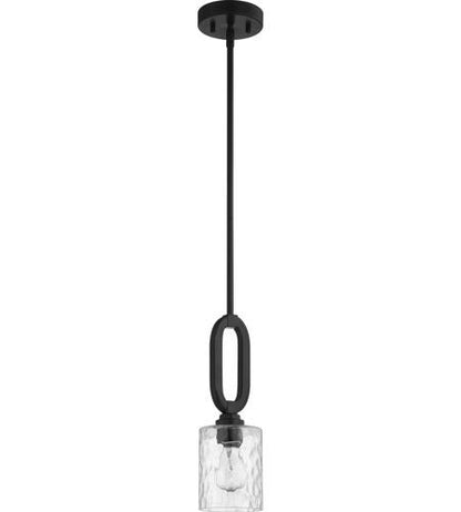 Craftmade 1 Light Mini Pendant in Flat Black 54291-FB