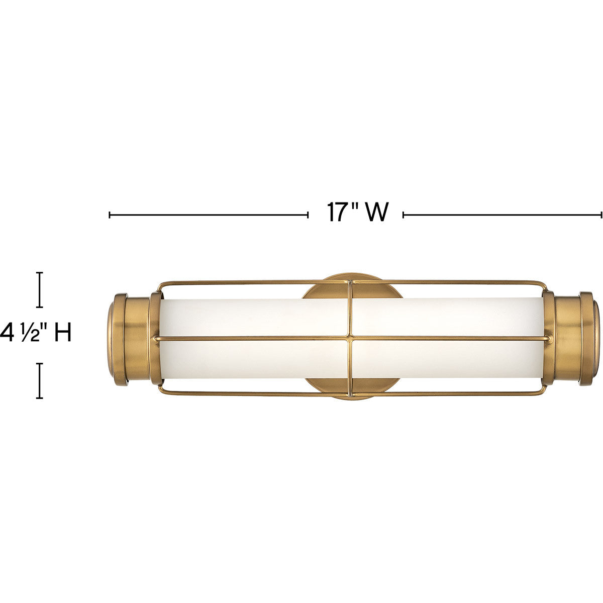 Hinkley Lighting Saylor Small LED Sconce Heritage Brass 54300HB