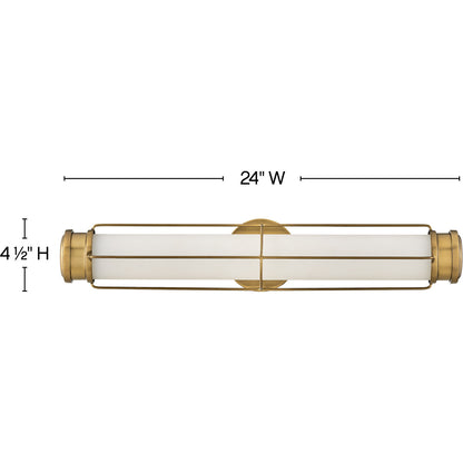 Hinkley Lighting Saylor Medium LED Sconce Heritage Brass 54302HB