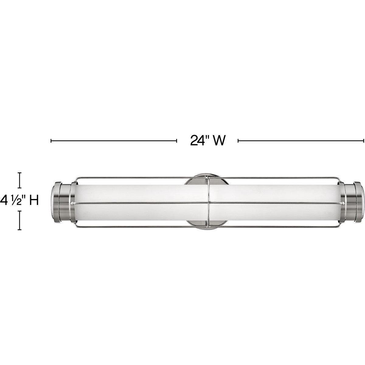 Hinkley Lighting Saylor Medium LED Sconce Polished Nickel 54302PN