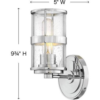 OPEN BOX NEW: Hinkley Lighting Noah Single Light Vanity Chrome 5430CM