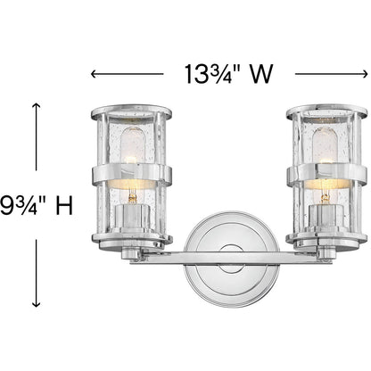 Hinkley Lighting Noah Two Light Vanity Chrome 5432CM