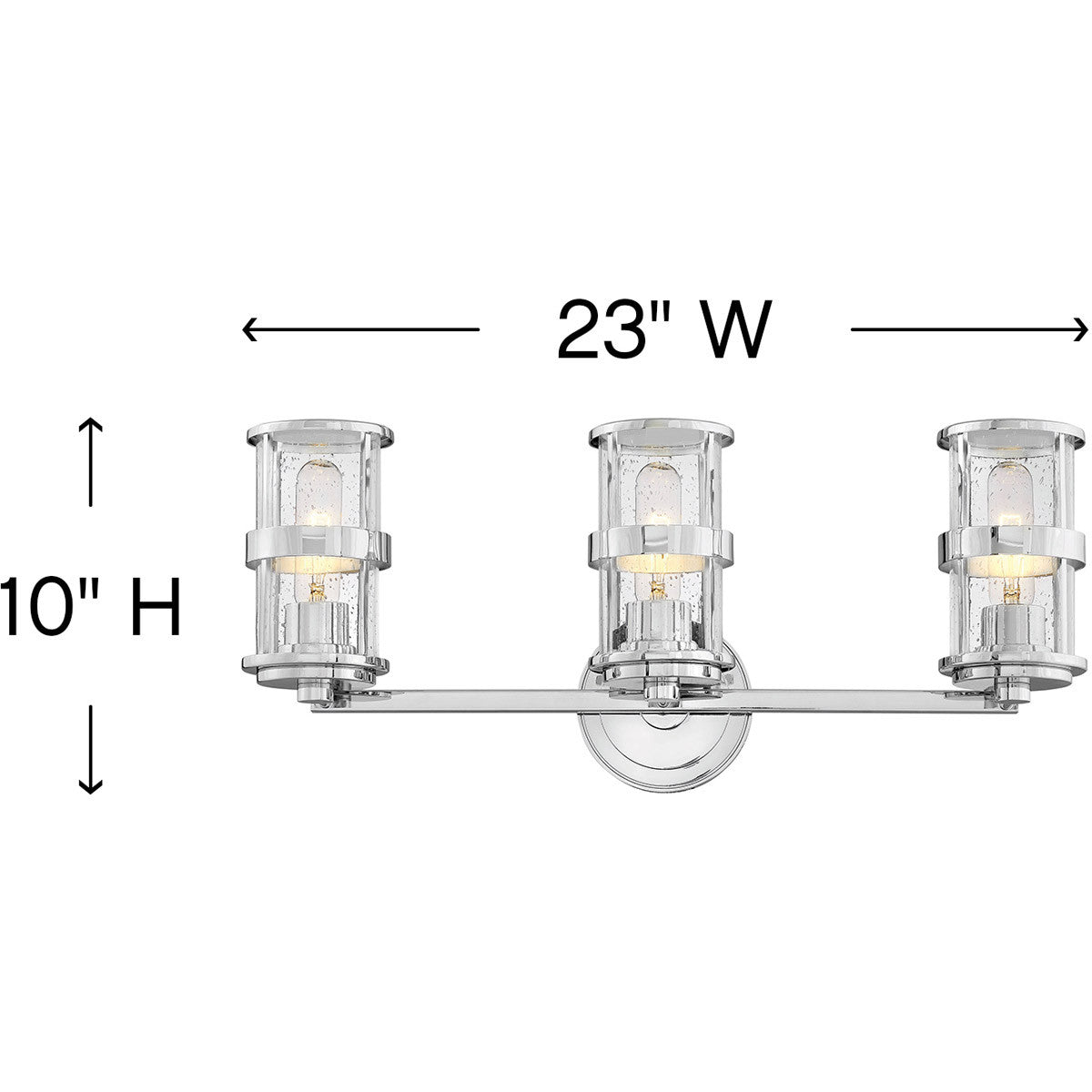 Hinkley Lighting Noah Three Light Vanity Chrome 5433CM