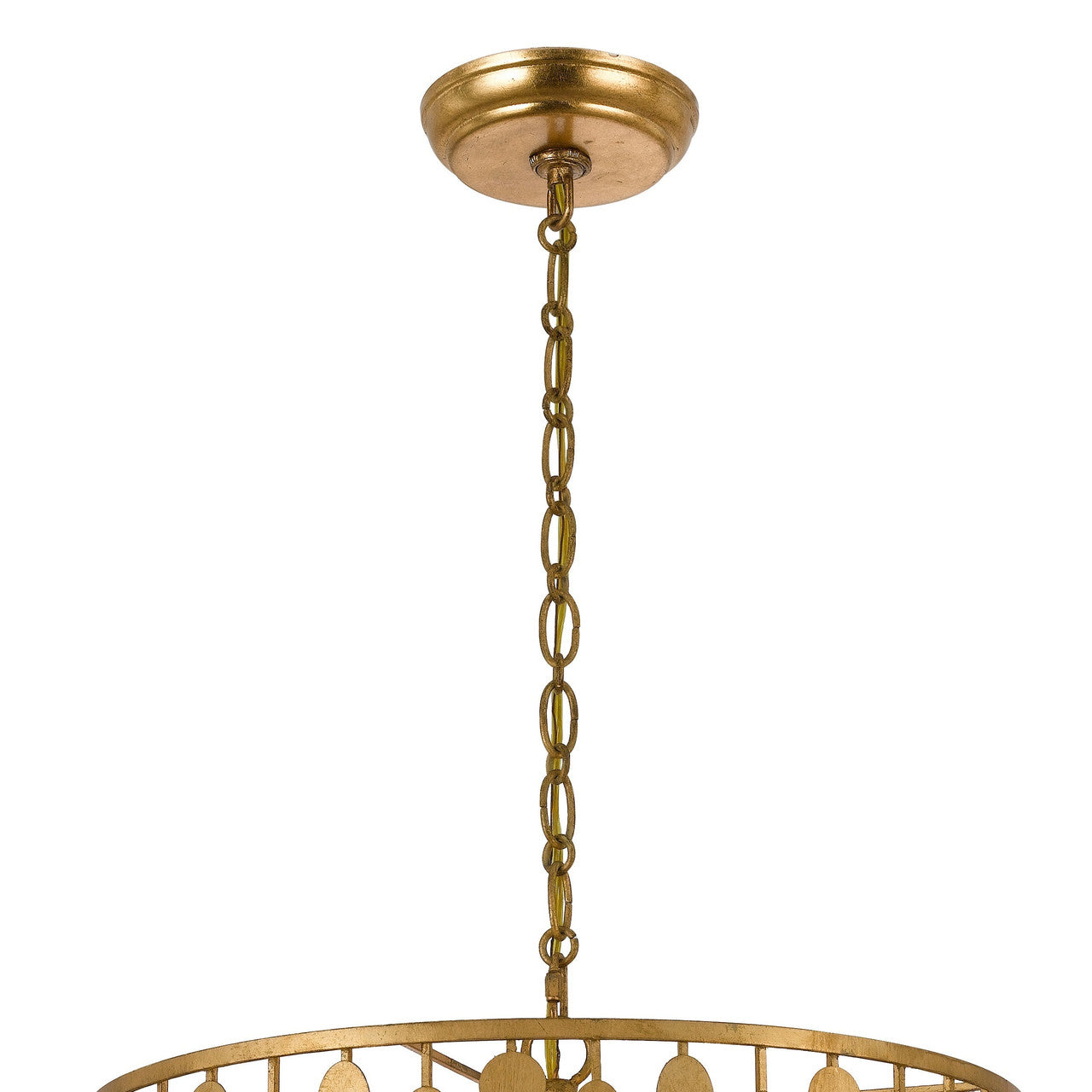 Crystorama Layla 5 Light Antique Gold Chandelier 545-GA