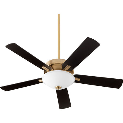 Quorum Premier Ceiling Fan in Aged Brass 54525-80