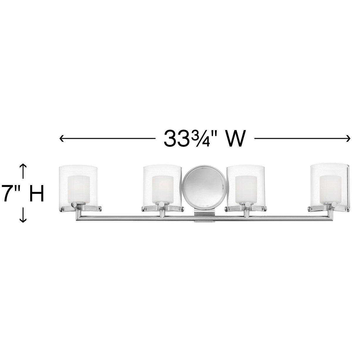 Hinkley Lighting Rixon Four Light Vanity Chrome 5494CM