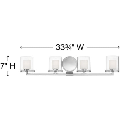 Hinkley Lighting Rixon Four Light Vanity Chrome 5494CM