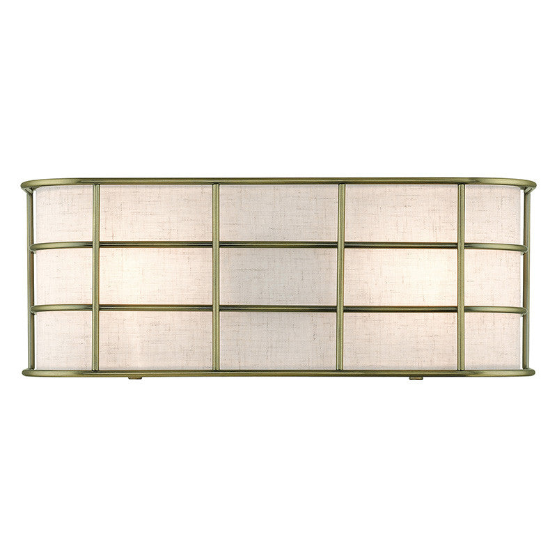 Livex Lighting Blanchard Collection 2 Light Antique Brass ADA Sconce 55110-01