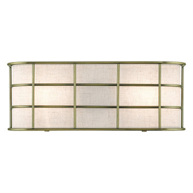 Livex Lighting Blanchard Collection 2 Light Antique Brass ADA Sconce 55110-01