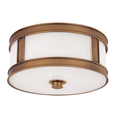 Hudson Valley Lighting Patterson Flush Mount in Aged Brass 5513-AGB