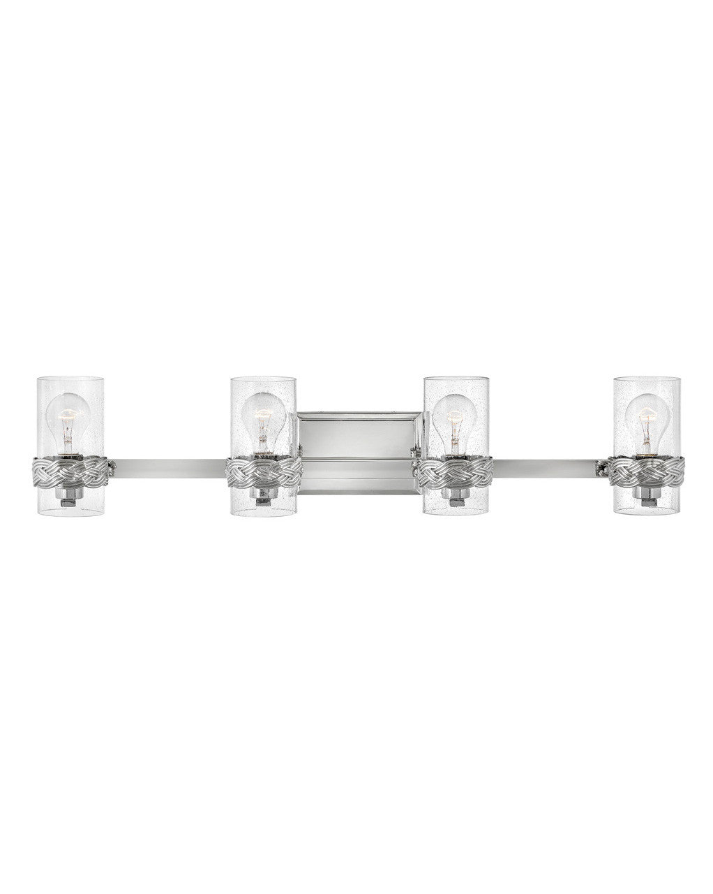 Hinkley Lighting Nevis Four Light Vanity Polished Nickel 5514PN