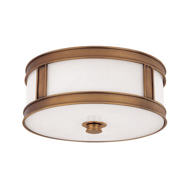 Hudson Valley Lighting Patterson Flush Mount in Aged Brass 5516-AGB