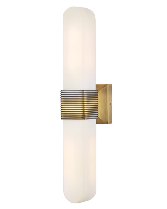 Hinkley Lighting Cotes Large LED Sconce in Lacquered Brass 55182LCB