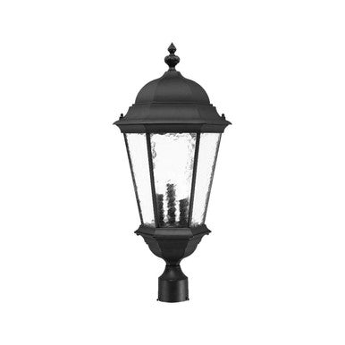 Acclaim Lighting Telfair 3-Light Matte Black Post Mount Light in Matte Black 5527BK