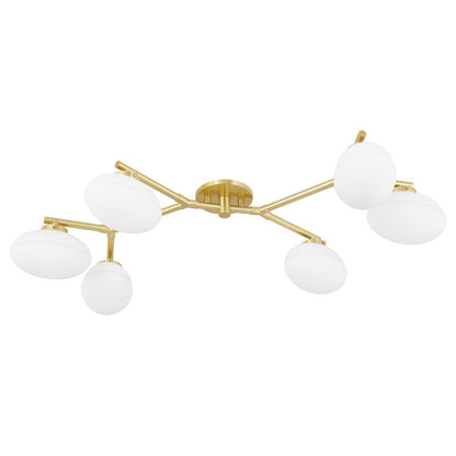 Hudson Valley Lighting Wagner Semi Flush in Aged Brass 5541-AGB