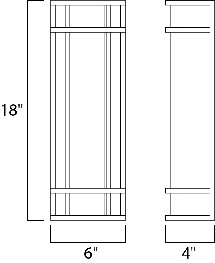 Maxim Moon Ray 18" LED Outdoor Wall Sconce in Satin Nickel 55573WTSN