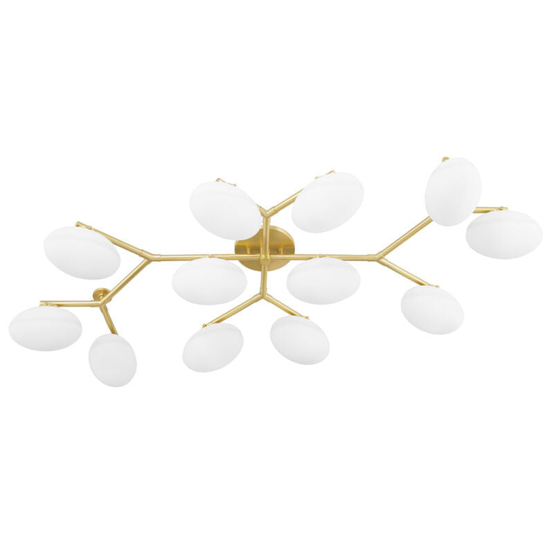 Hudson Valley Lighting Wagner Semi Flush in Aged Brass 5559-AGB