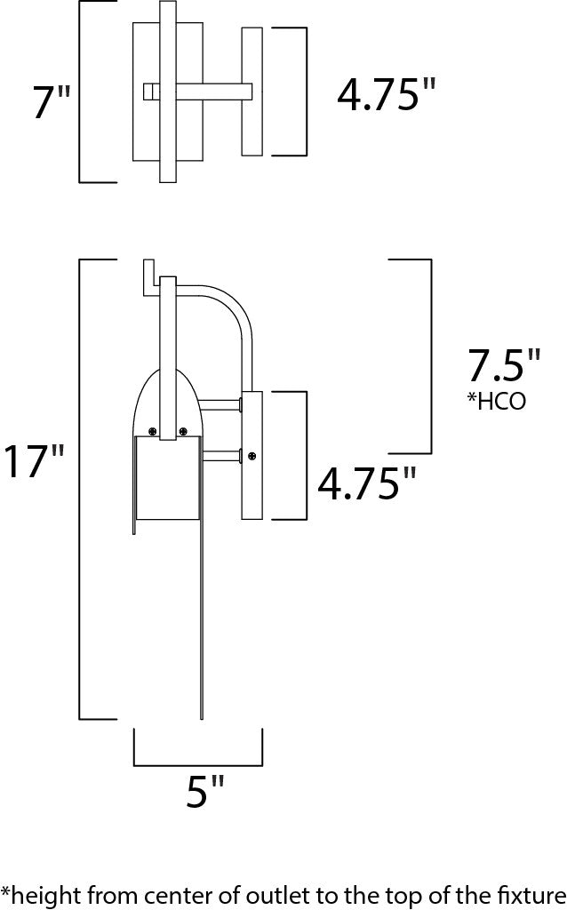 Maxim Laredo LED Outdoor Sconce in Rustic Forge 55594RF