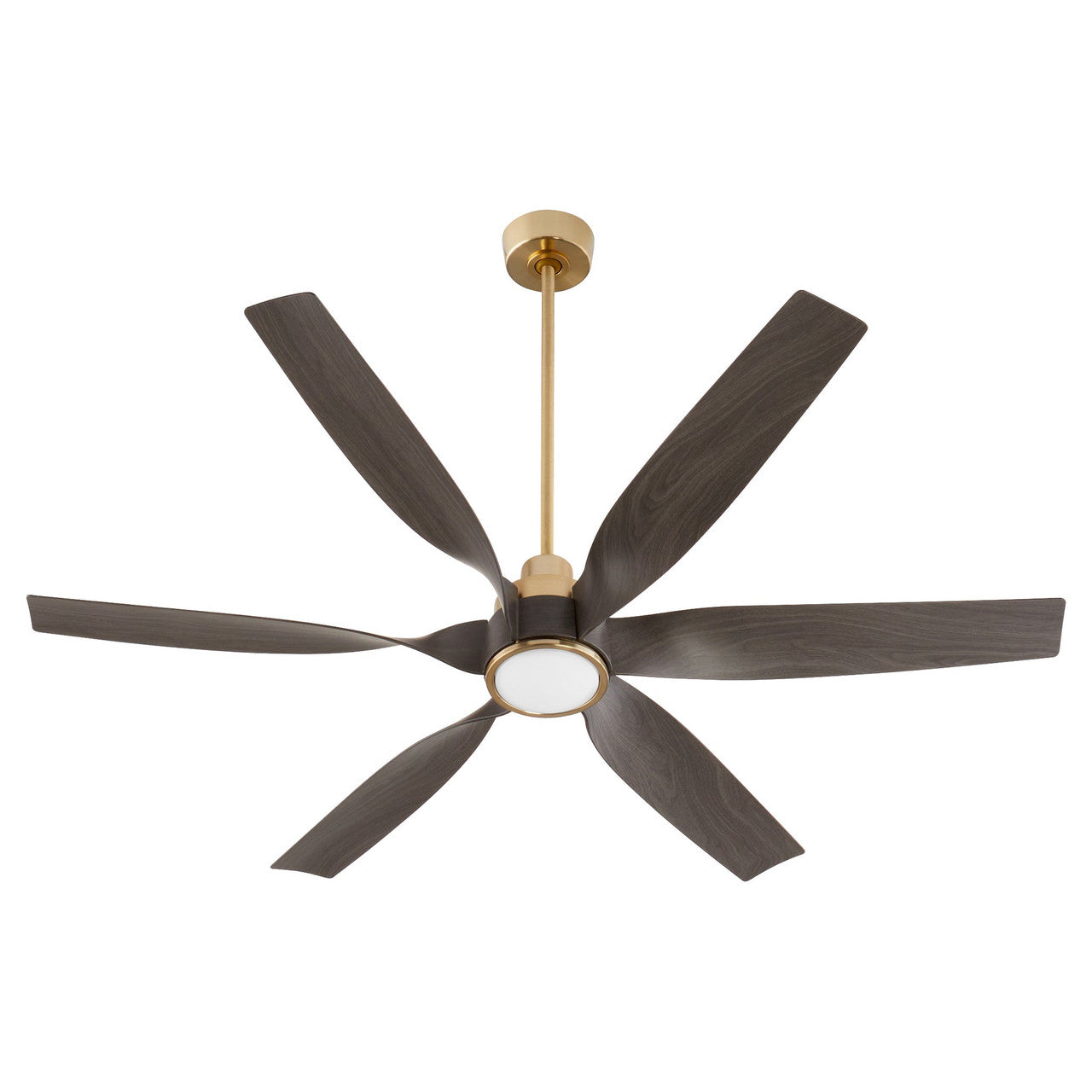 Quorum  Kimbo 60" 6 Blade Fan - Aged Brass 55606-80