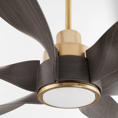 Quorum  Kimbo 60" 6 Blade Fan - Aged Brass 55606-80