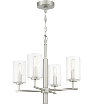 Craftmade Hailie Chandelier 4  Light  Satin Nickel in Satin Nickel 55624-SN