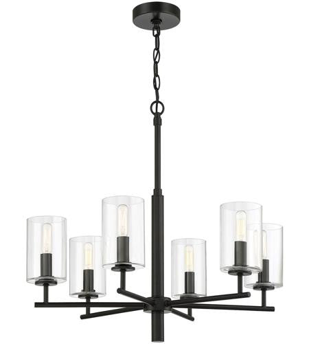 Craftmade Hailie Chandelier 6  Light  Flat Black in Flat Black 55626-FB