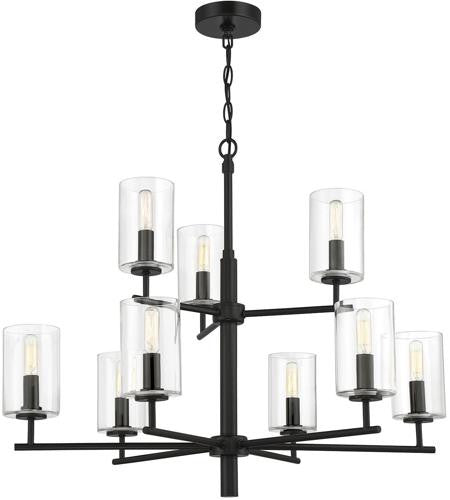 Craftmade Hailie Chandelier 9  Light  Flat Black in Flat Black 55629-FB