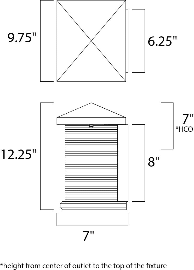 Maxim Triumph VX LED Outdoor Wall Sconce in Earth Tone 55733CLET