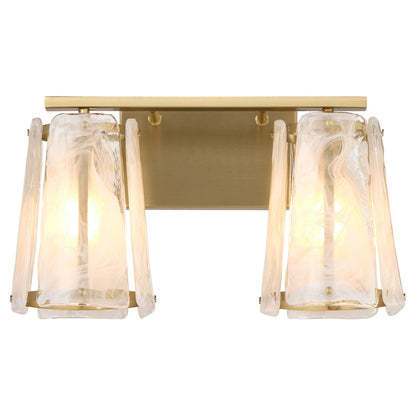 Quorum  Prestige 2 Light Vanity Wall Mount - Aged Brass 5575-2-80