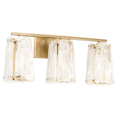 Quorum  Prestige 3 Light Vanity Wall Mount - Aged Brass 5575-3-80