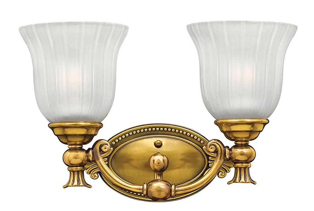 Hinkley Lighting Francoise Two Light Vanity Burnished Brass 5582BB