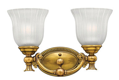 Hinkley Lighting Francoise Two Light Vanity Burnished Brass 5582BB