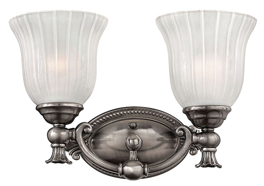 Hinkley Lighting Francoise Two Light Vanity Polished Antique Nickel 5582PL