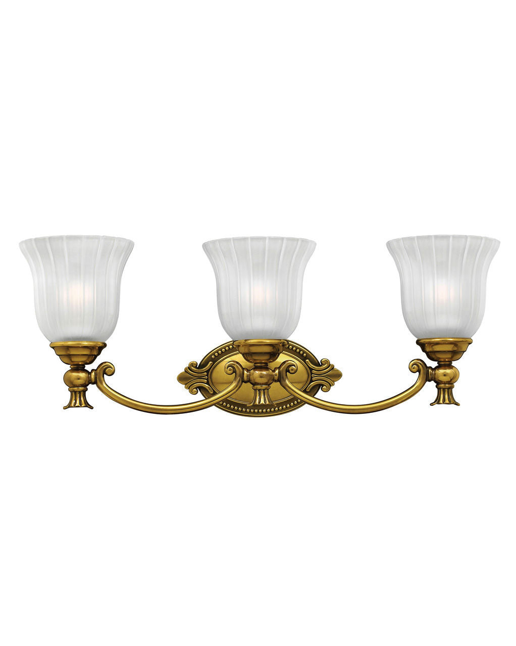 Hinkley Lighting Francoise Three Light Vanity Burnished Brass 5583BB