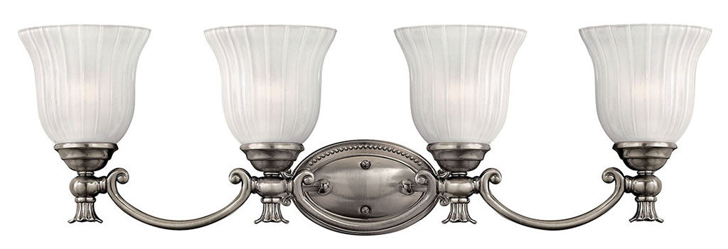 Hinkley Lighting Francoise Four Light Vanity Polished Antique Nickel 5584PL