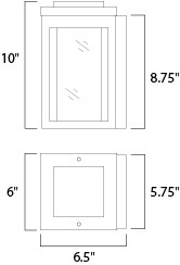 Maxim Salon Outdoor LED Wall Sconce in Black 55902MSCBK