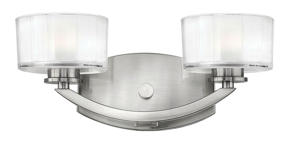 Hinkley Lighting Meridian Two Light Vanity Brushed Nickel 5592BN