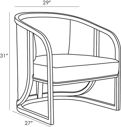 Arteriors Home Fortuna Lounge Chair 5593