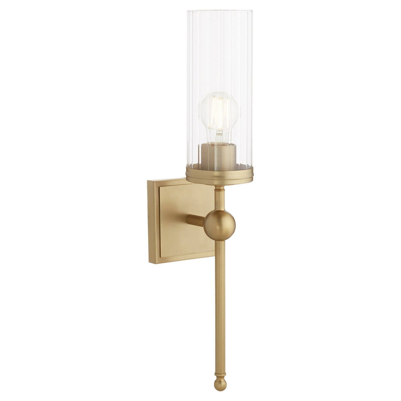 Quorum  Lee Boulevard 1 Light Vanity Wall Mount - Aged Brass 560-1-80